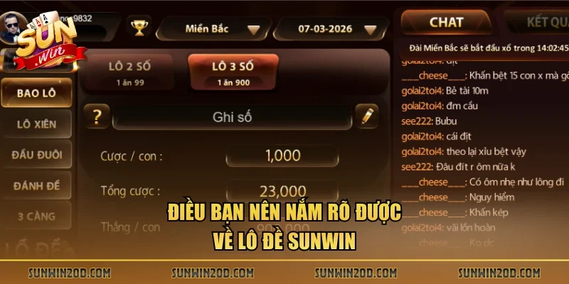 Điều bạn nên nắm rõ được về lô đề Sunwin