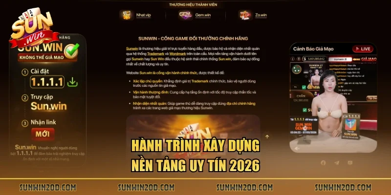 Hành trình xây dựng nền tảng uy tín 2026