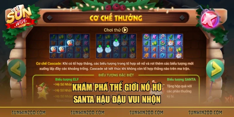 Khám phá thế giới Nổ hũ Santa Hậu Đậu vui nhộn