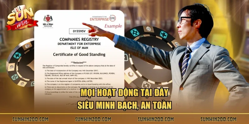 Mọi hoạt động tại đây siêu minh bạch, an toàn