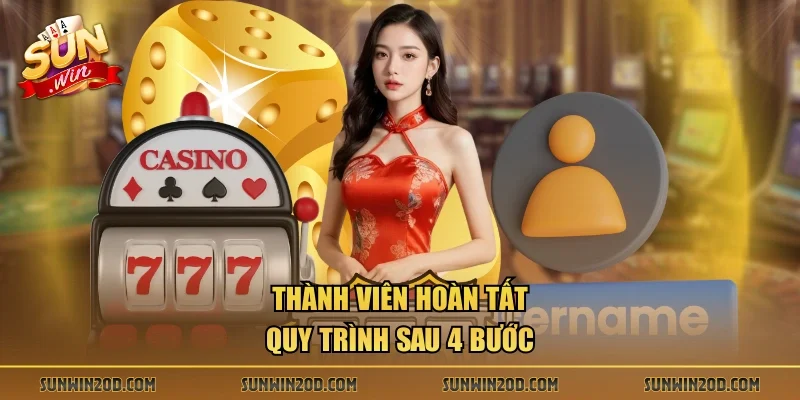 Thành viên hoàn tất quy trình sau 4 bước